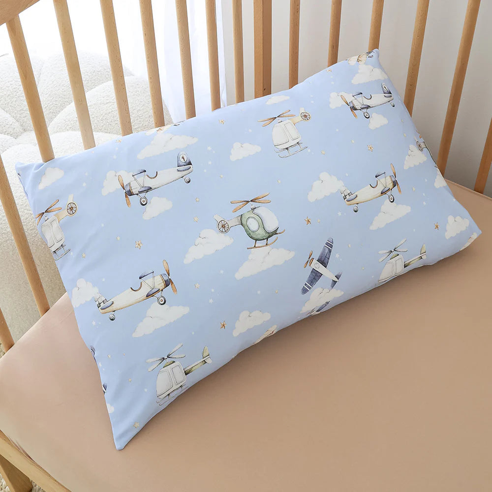 Taking Flight Organic Cotton Toddler Pillowcase