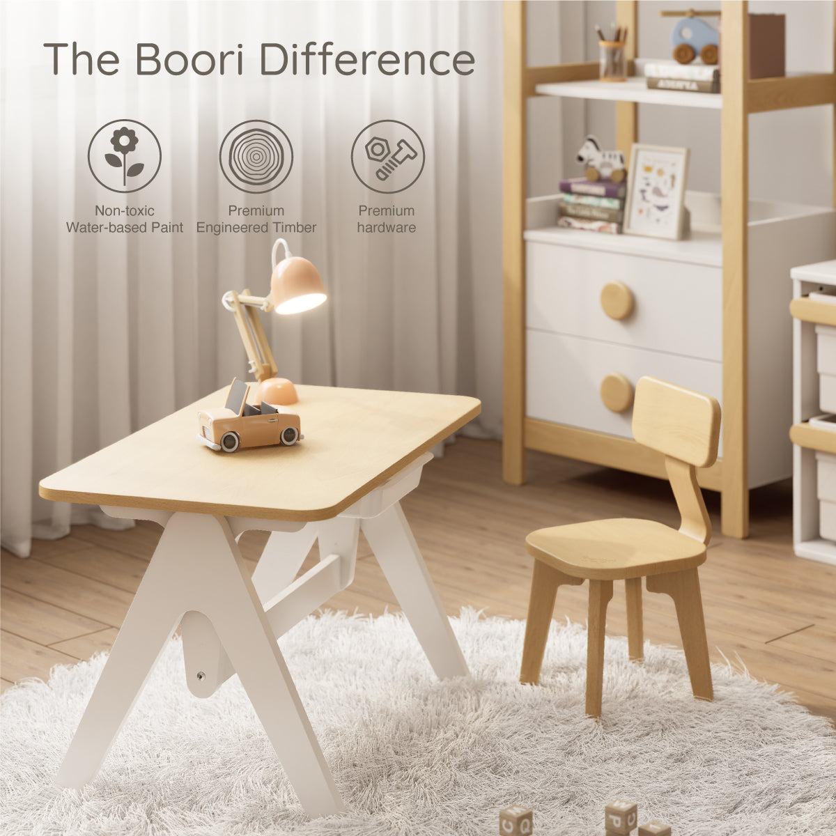 Tidy Learning Table & 2 Chairs Bundle