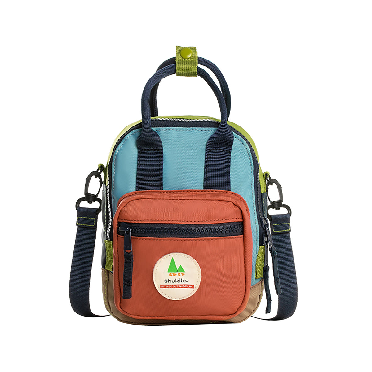 Classic Mini Bag – Orange Red & Blue