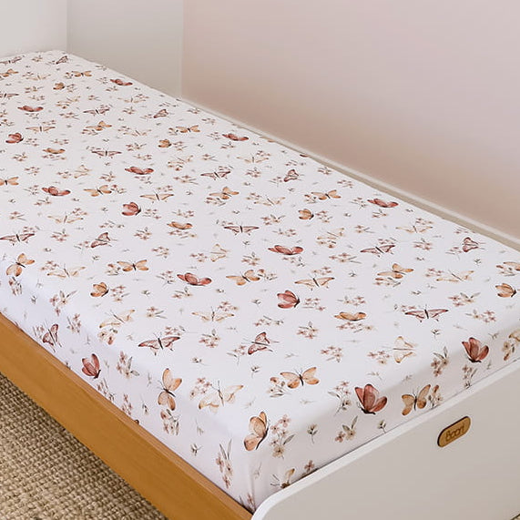 Snuggle Hunny Double Fitted Sheet - Butterfly