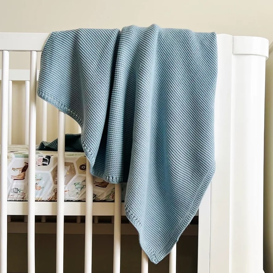 Cuddle Bug Cable Knit Blanket