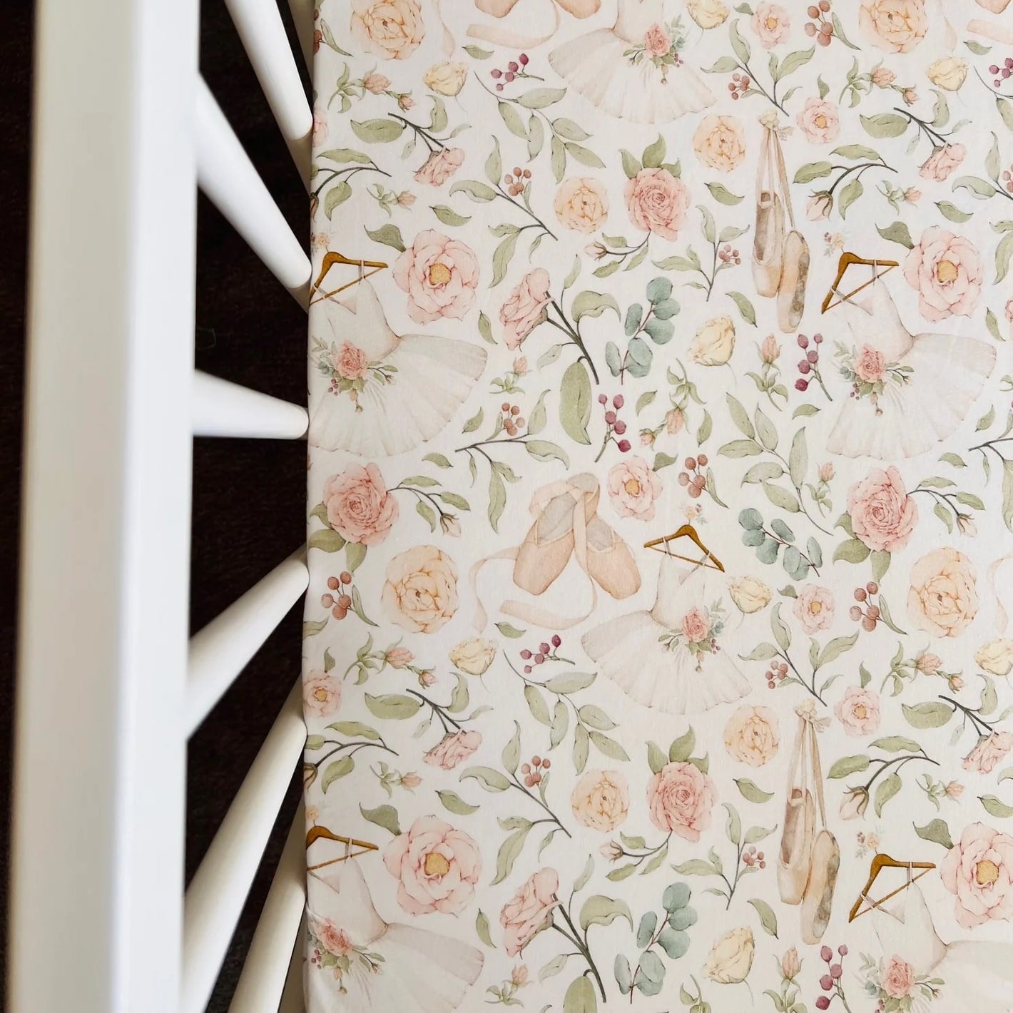 Cuddle Bug Cot Fitted Sheet 132 x 70cm - Amelia