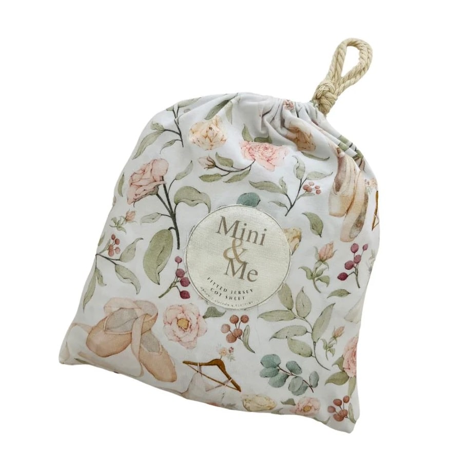 Cuddle Bug Cot Fitted Sheet 132 x 70cm - Amelia