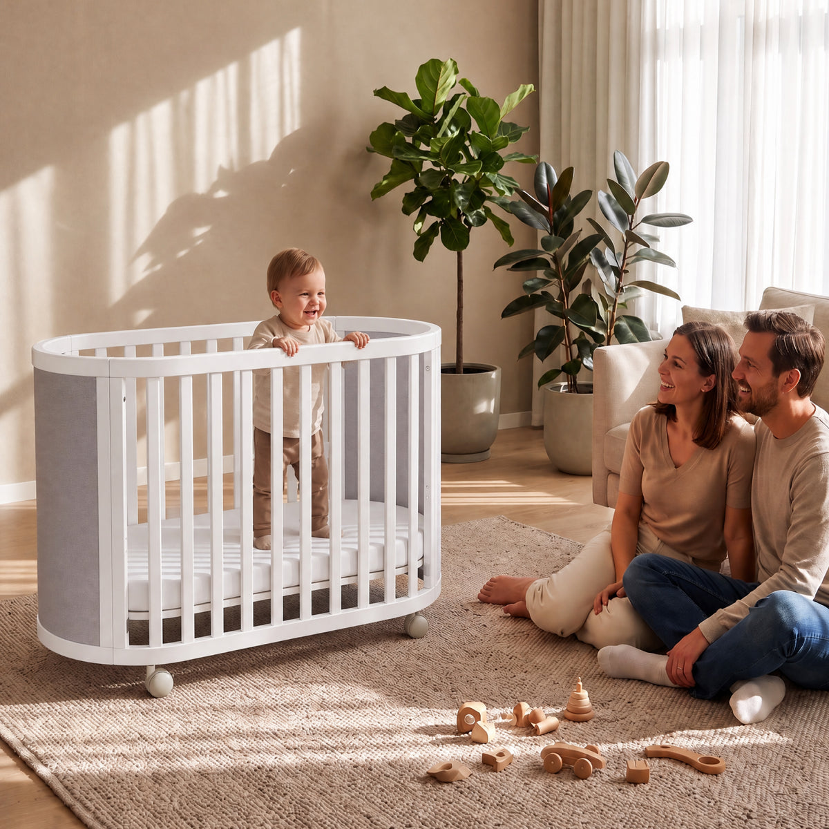 Eden Elite Oval Cot