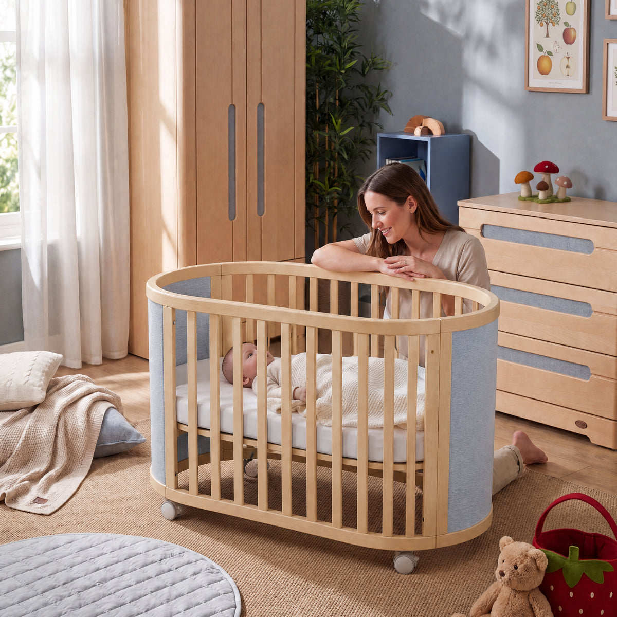 Eden Elite Oval Cot