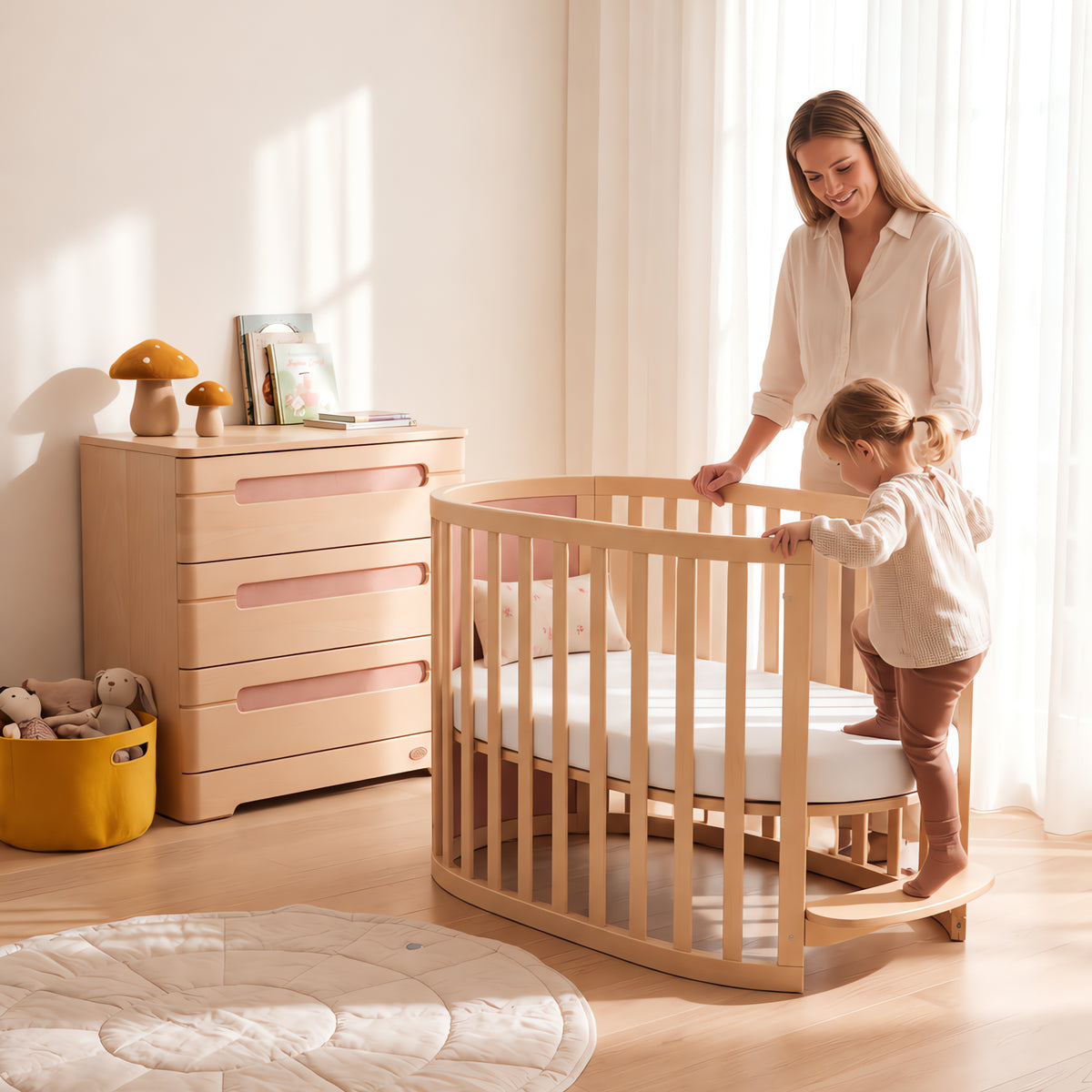 Eden Elite Oval Cot