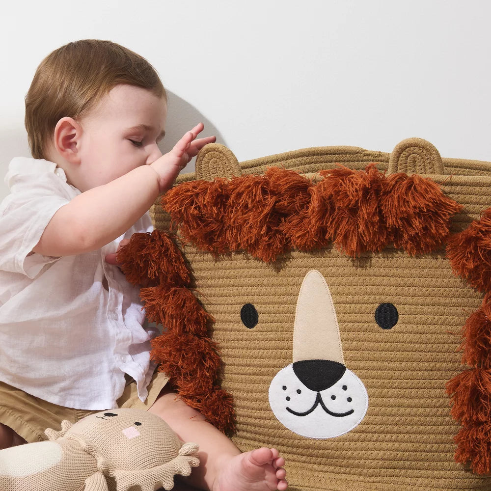 Cotton Rope Hamper - Lion