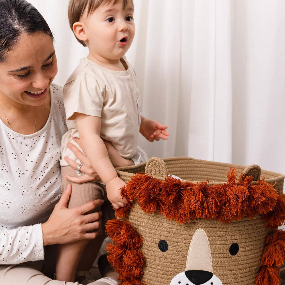 Cotton Rope Hamper - Lion