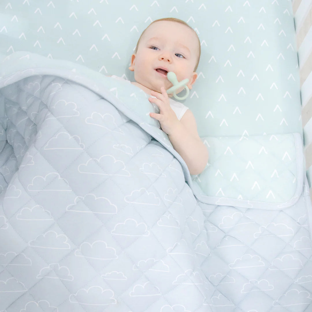 Boori Bubba Blue Reversible Cot Quilt