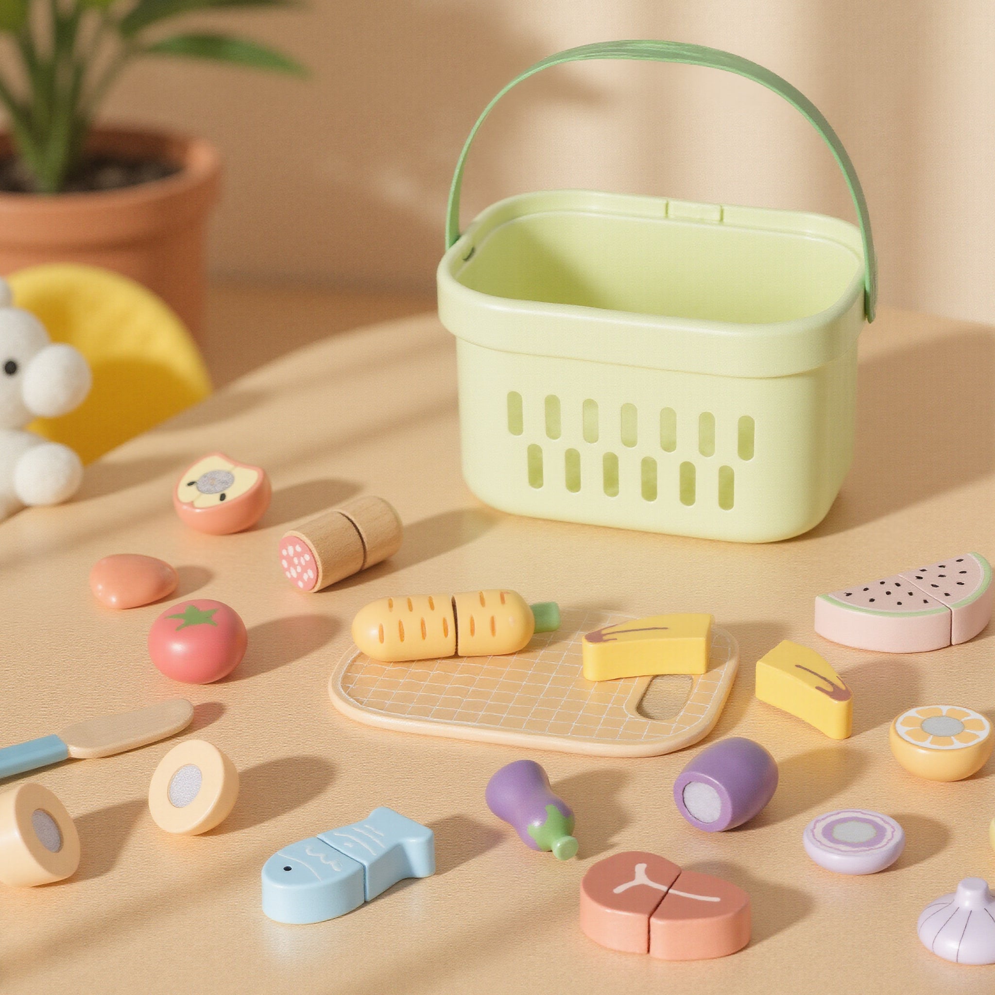 Tooky Toy Cutting Food Toy Set