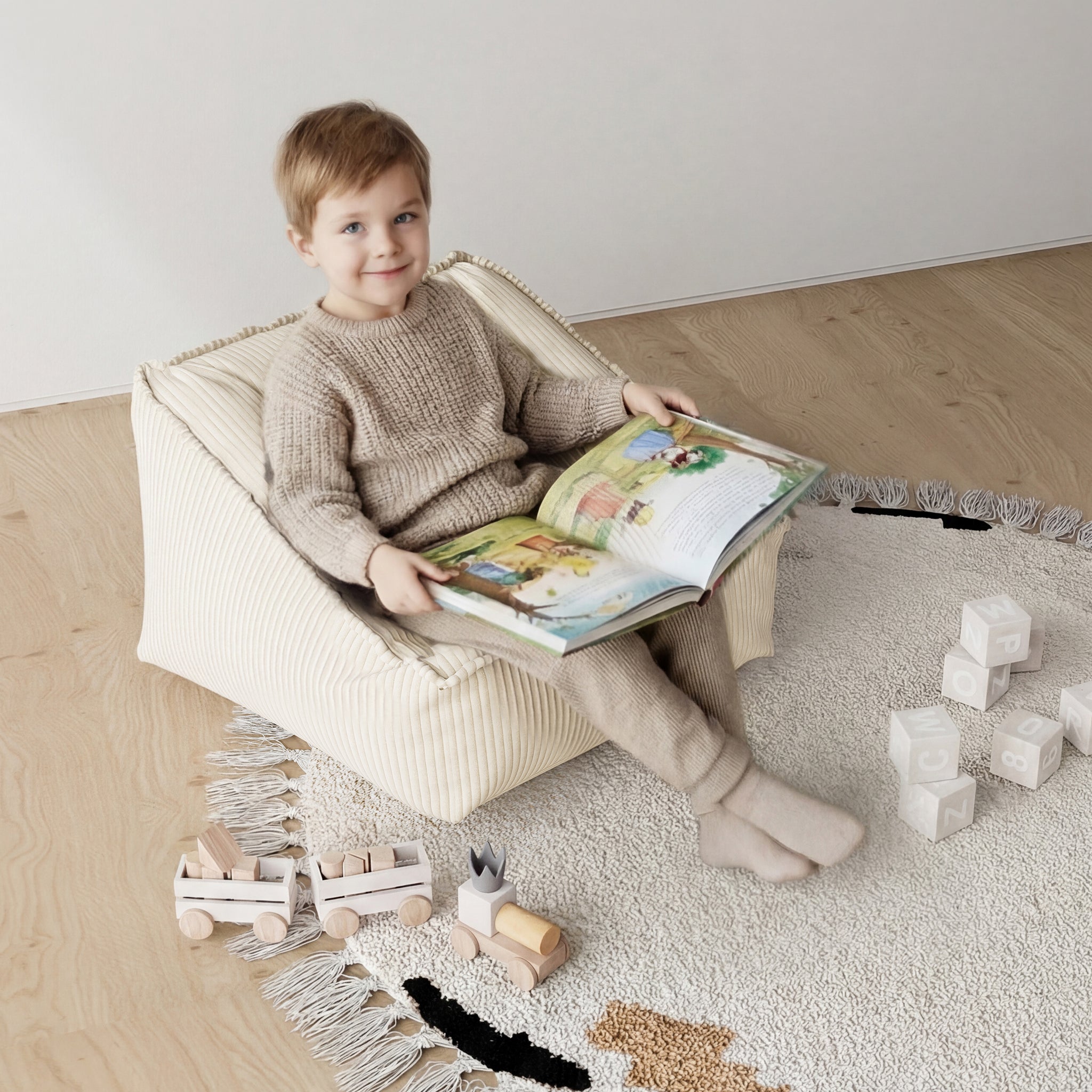 Olli Kids Corduroy Lounge Chair