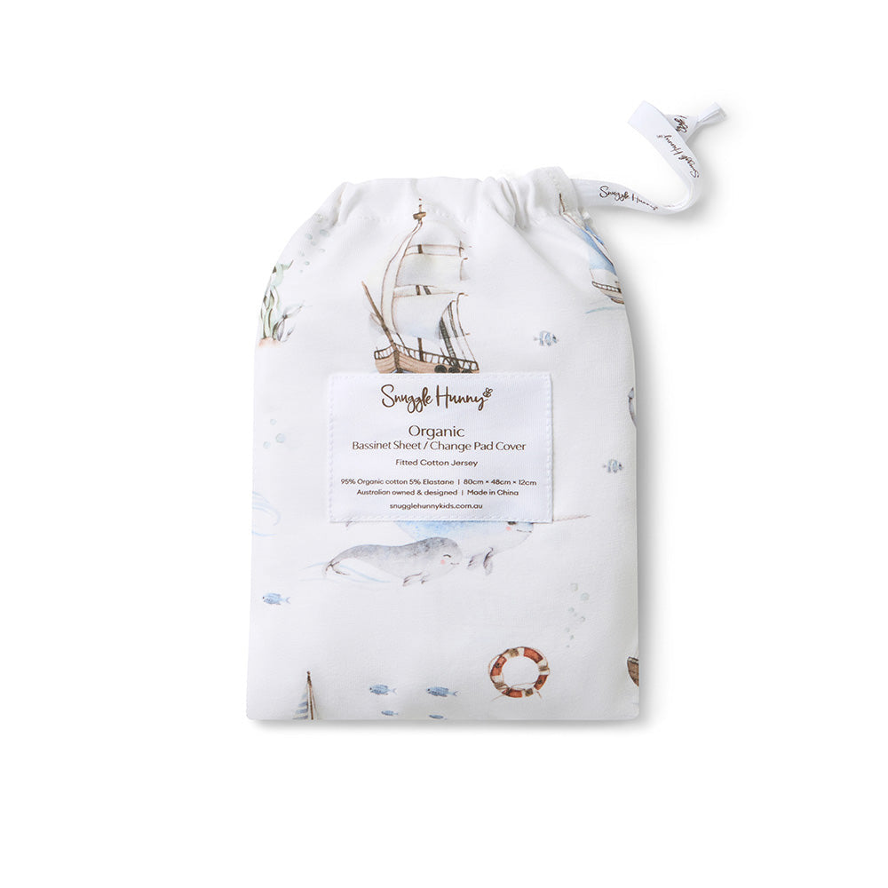 Snuggle Hunny Bassinet Sheet - Set Sail