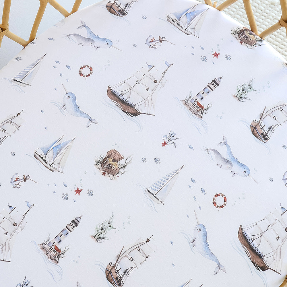Snuggle Hunny Bassinet Sheet - Set Sail