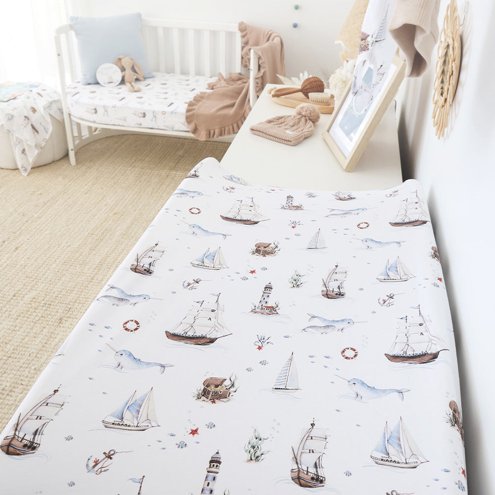Snuggle Hunny Bassinet Sheet - Set Sail