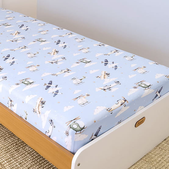 Snuggle Hunny Double Fitted Sheet - Taking Flight