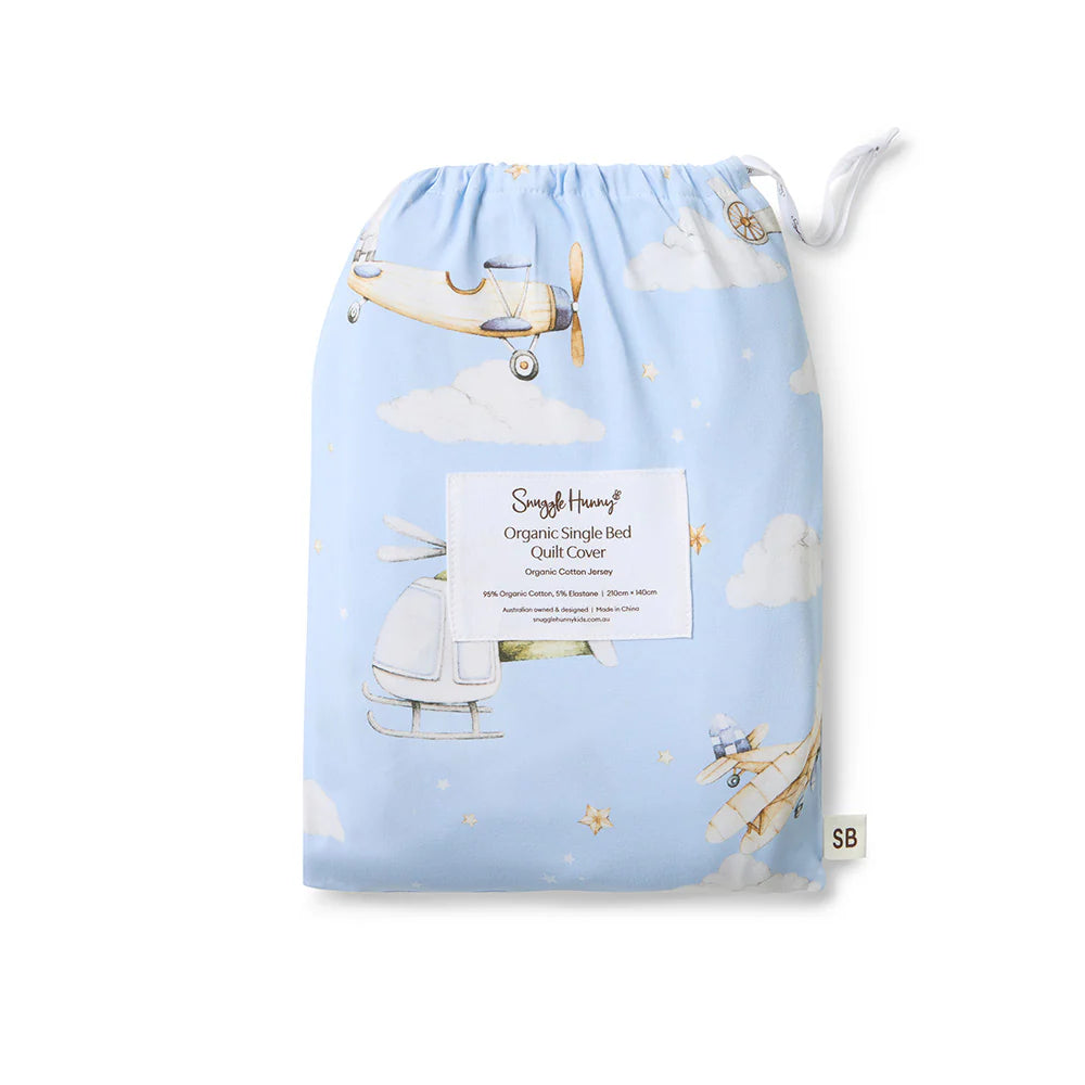 Snuggle Hunny Single Quilt Cover - Taking Flight
