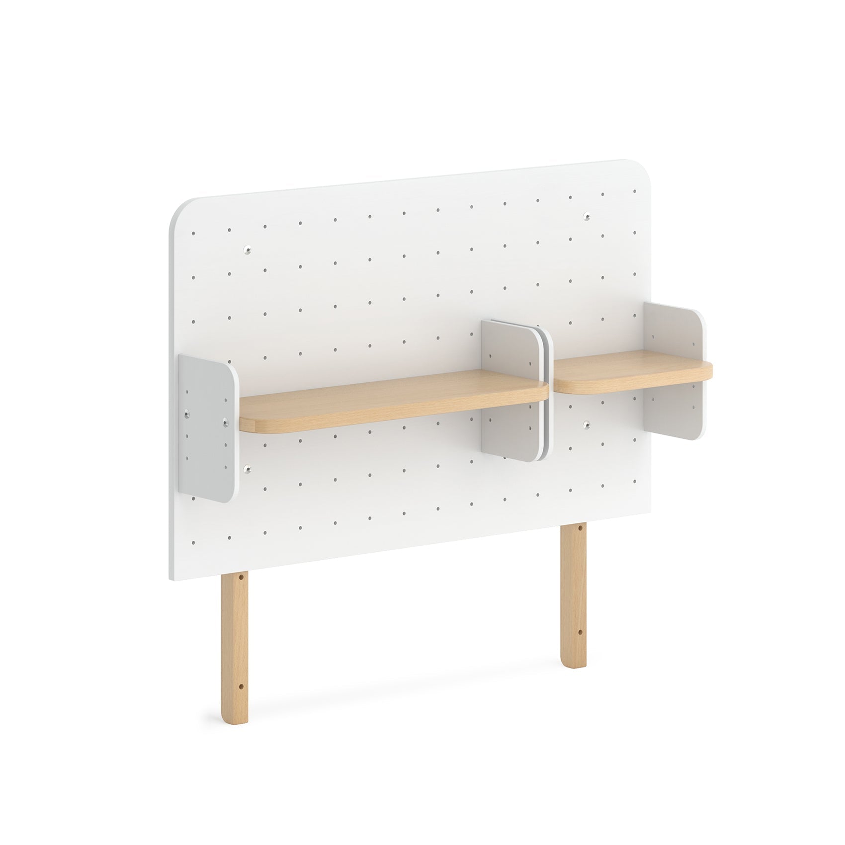 Ergonomic Pegboard Bookshelf Hutch (100cm)
