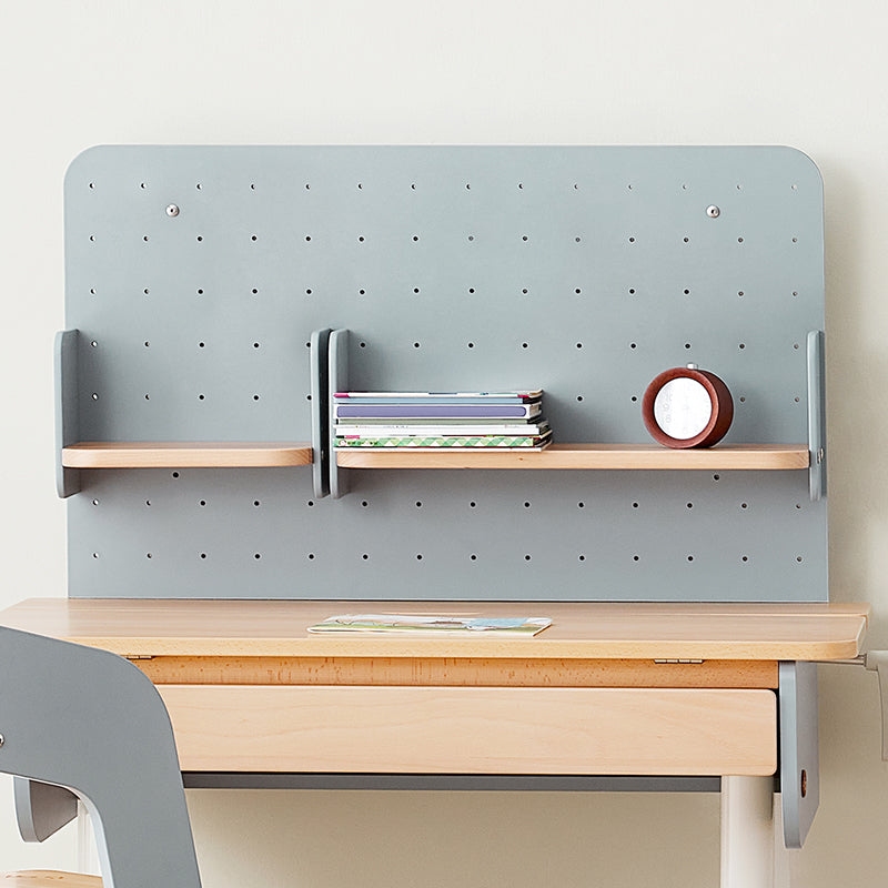 Ergonomic Pegboard Bookshelf Hutch (100cm)