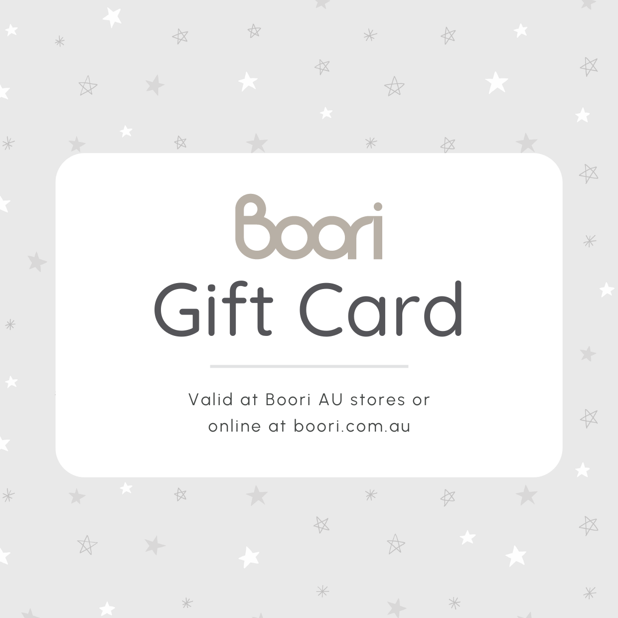 Boori Gift Card