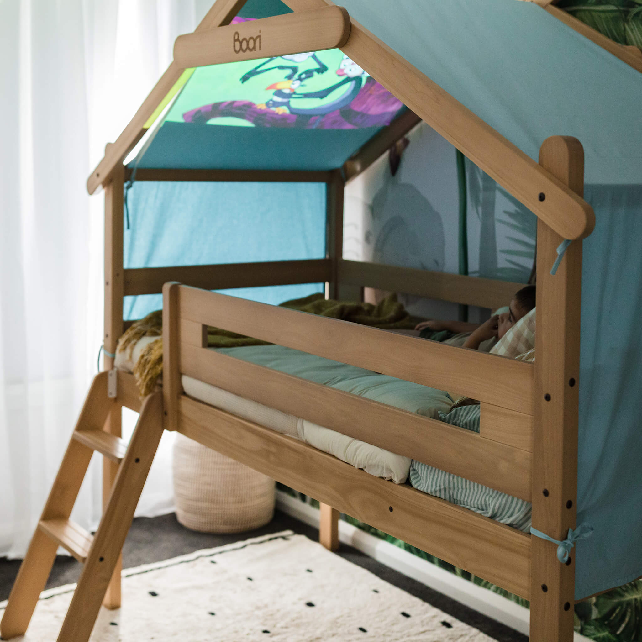Forest Teepee Single Loft Bed