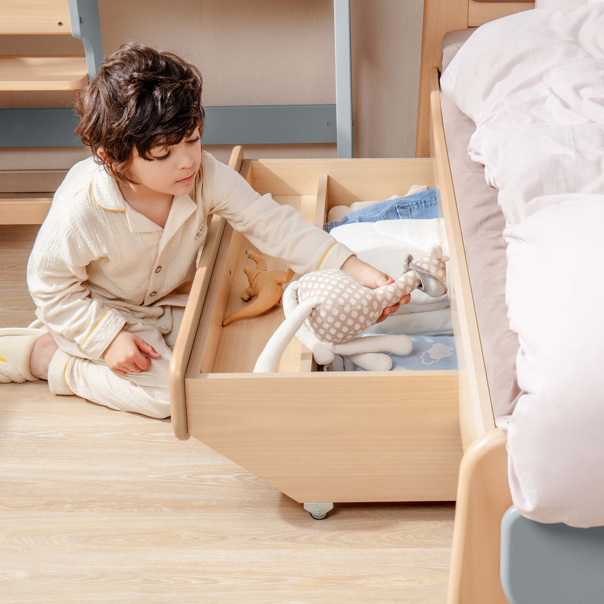 Boori Avalon Double Bed with 2 Under Bed Drawers Package